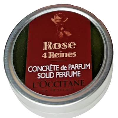 Lata de perfume sólido L'Occitane Roses de 4 Reines 0,30 oz nuevo stock antiguo Foto 1 de 2