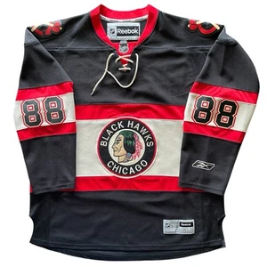 Reebok NHL Chicago Blackhawks Patrick Kane 88 Jersey Mens XL Alternate 3rd FLAWS - Picture 1 of 19