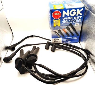 NGK 55004 RC-FX101 Spark Plug Wire Set for 9865 7590 700063 671-4305 55504 uv - Image 1 of 2