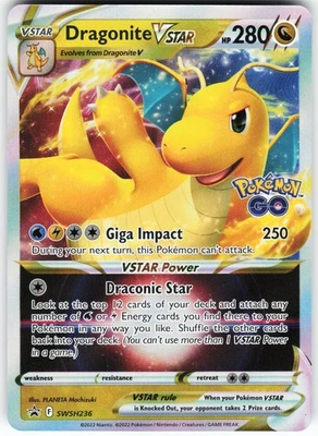 Dragonite VSTAR - SWSH236 Pokemon SWSH: Sword & Shield Promo Cards Holo Promo NM - Image 1 of 2