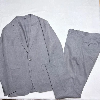 J.Crew Ludlow Flannel Suit Mens 40R 33W Grey Moon British Wool Tweed Slim Fit - Image 1 of 4