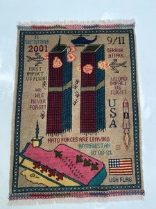 86x64 cm TRADITIONAL AFGHAN WAR RUG Beautifully Made Mini rug Handicrafts #386 - Picture 1 of 12
