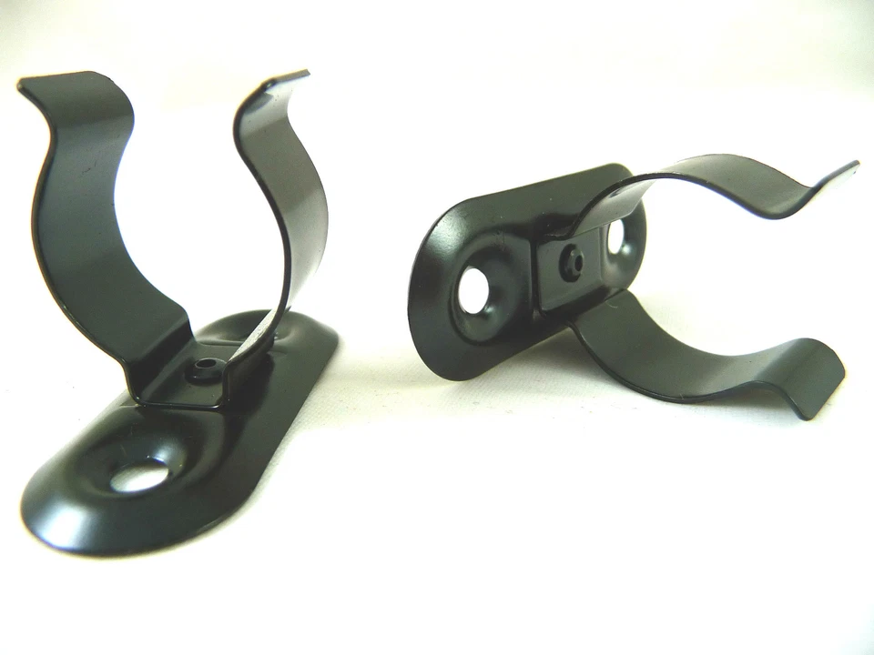 MADE IN ENGLAND Tool Storage - Pipe terry Clip SURFACE MOUNTED BASE PLATE Heavy Duty 6mm - 38mm