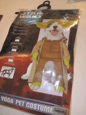 Halloween Dog Costume 2007 Star Wars Yoda Arms Medium 14-16in Pet Animal Cosplay - Image 1 of 4