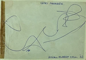 Gerry And The Pacemakers : Gerry Marsden - Signed Autograph Book Page (1963) - Picture 1 of 4