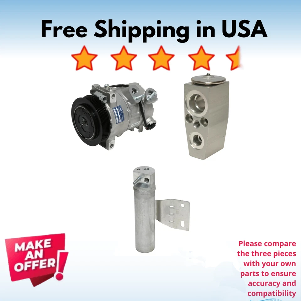 Kit Compresor A/C Fit Dodge Caliber 2010-2011, Jeep Compass 2011 Foto 1 de 4