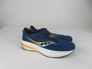 Saucony Triumph 21 Mens 12 Shoes Blue Running Walking Sneaker Gym S20881-91