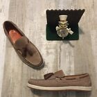 PETER MILLAR Brazil Mens Brown Leather Tassel LOAFERS / SHOES Sz 9M New Displays