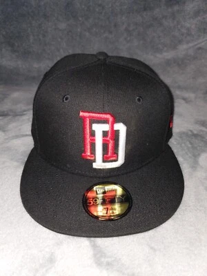 NEW ERA 59 FIFTY DOMINICAN REPUBLIC WRLD BASEBALL FITTED HAT MENS SZ 7 1/8 BLACK - Image 1 of 4