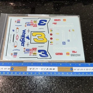 Wrangler NASCAR 9903w Earnhardt # 3 Monte Carlo Decal Set - Picture 1 of 11
