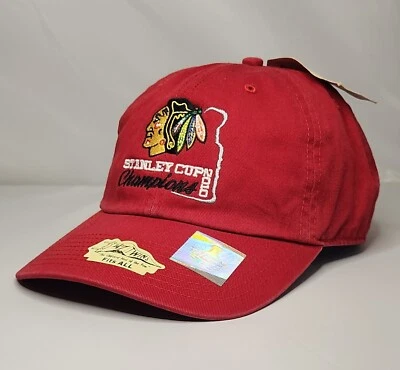 Chicago Blackhawks 2010 Stanley Cup Champions Hat Cap Red 47 Twins NWT - Image 1 of 4