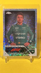 2023 Topps Chrome Formula 1 Mini Diamond Refractor Fernando Alonso #32 /299 - Picture 1 of 2