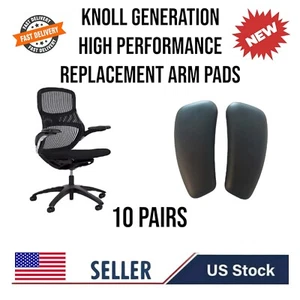 10 Pairs Knoll Generation High Performance Replacement Arm Pads - Picture 1 of 2