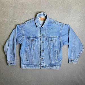 Levi's Trucker Jacket Mens Medium Button Up Blue Denim Vintage 70s USA 70507 9-7 - Picture 1 of 14