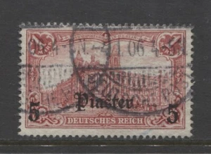 Germany 1905 offices in TURKEY 5 Piaster issue used, CONSTANTINOPEL $ 58.00 - Picture 1 of 1