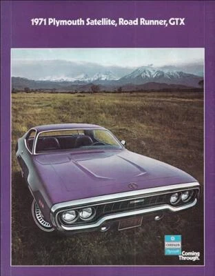 1971 Plymouth Satellite Road Runner GTX Sales Catalog Color Brochure Original  - Image 1 of 4