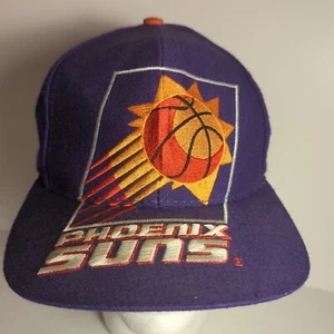 AJD Phoenix Suns NBA Big Logo Snapback Cap Hat Vintage 90's Embroidered ONE SIZE - Picture 1 of 20
