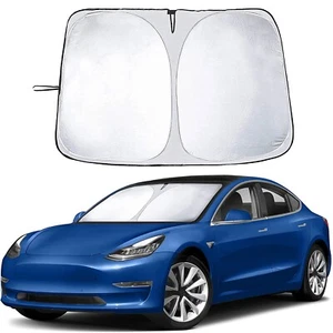 Ajuste personalizado para Tesla Model 3/Y 2017-2023 cubierta para parabrisas de coche sombrilla - Imagen 1 de 12