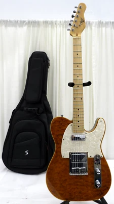 Guitarra eléctrica Michael Kelly 1955 acolchada caramelo ráfaga 6 cuerdas para diestros Foto 1 de 4