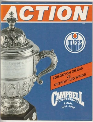 May 11, 1988 Edmonton Oilers vs Detroit Red Wings Hockey Program---Wayne Gretzky - Image 1 of 2