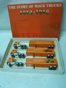 Winross The Story of Mack Trucks 1914-1918 Collector Series (3 trucks) MIB - Picture 1 of 7