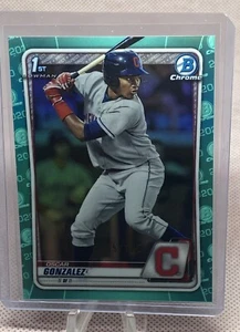 2020 Bowman Chrome 1st Oscar Gonzalez Aqua 86/125 nice - Picture 1 of 2