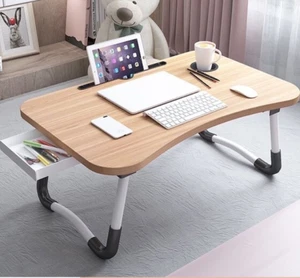 Laptop Folding Lap Desk Notebook Tray Table Portable Stand Workspace Organizer - Afbeelding 1 van 14