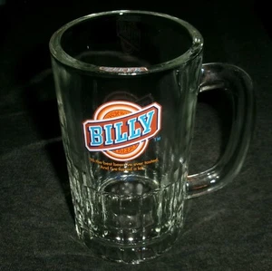 Tazza birra in vetro resistente BILLY BEER 1977 SCANALATA GRANDE FORMATO COME NUOVA - Foto 1 di 1