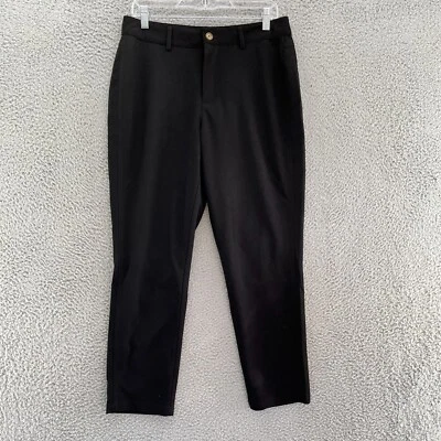 BCBG Pants Womens Medium Black Tapered Knit Slacks Ankle New $88 - Image 1 of 4