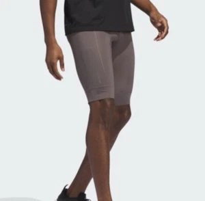 Adidas Padded Cycling Shorts Size XS Gray Charcoal Tights IP2702 NWT $130 - Picture 1 of 2
