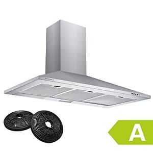 90cm Wall-Mounted Cooker Hoods 900mm CBCS9201 with Carbon Filters LED