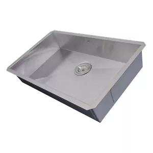 Fregadero de cocina Wells 5,5 30" radio suave tazón individual profundidad ADA - Imagen 1 de 2