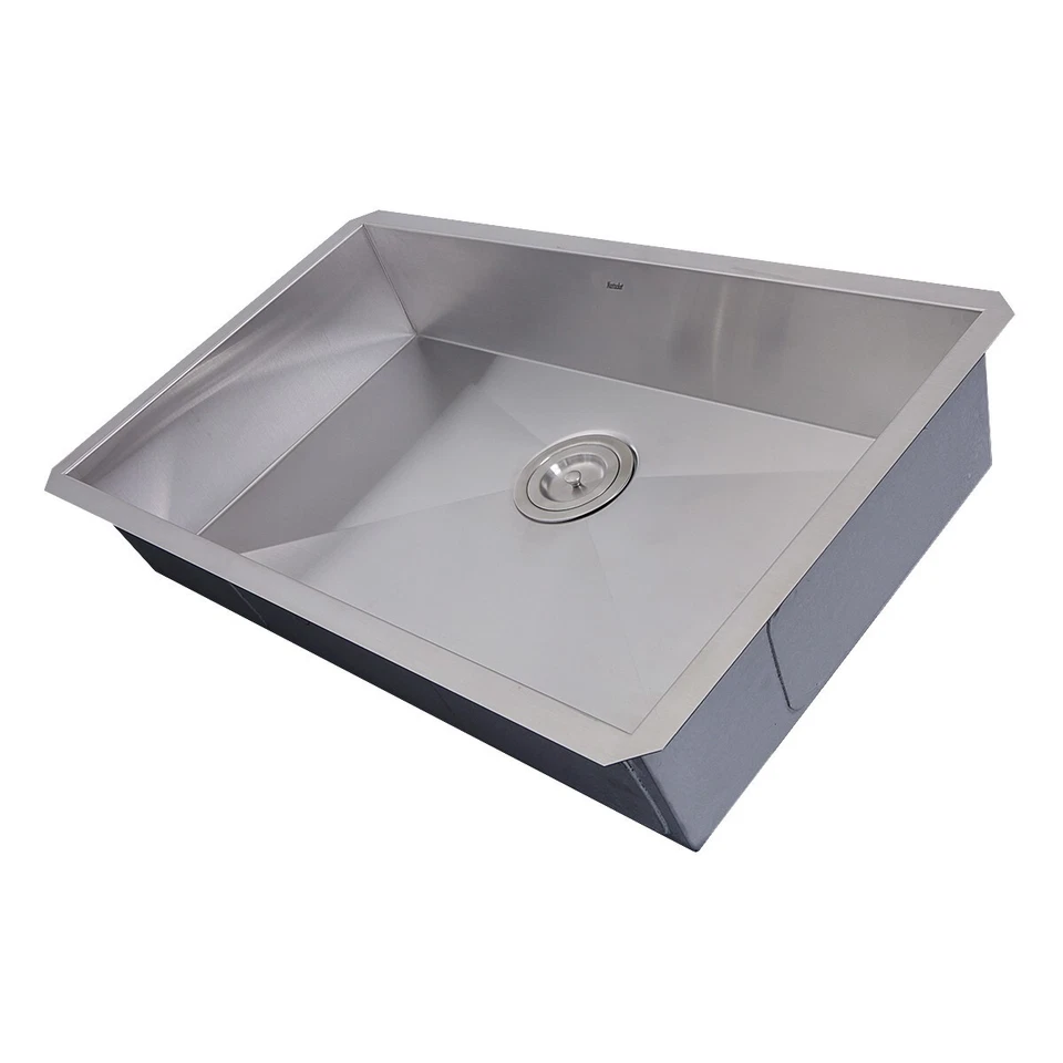 Wells Sinkware 5.5 30" Soft Radius Single Bowl Kitchen Sink ADA Depth