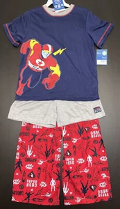 Carter's Boys 3 Pc Pajama Set NWT  Size 8 Short Sleeve Shirt, Pant and Short - Picture 1 of 8