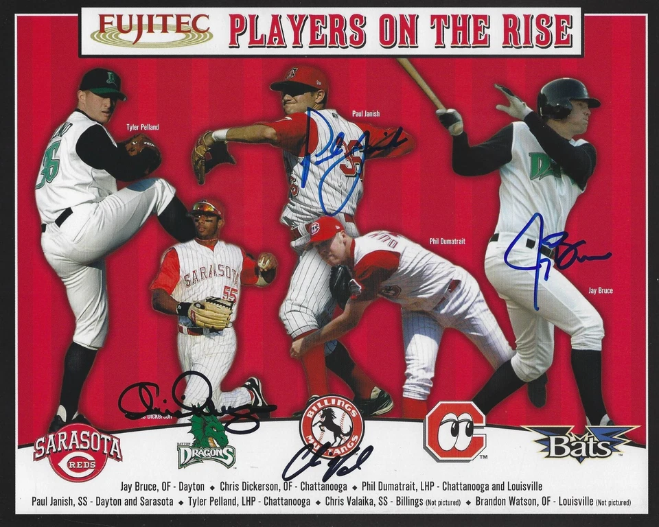 Cincinnati Reds Autographed Signed 8x10 Photo - MLB Jay Bruce Dickerson ++ w/COA - Image 1 of 1
