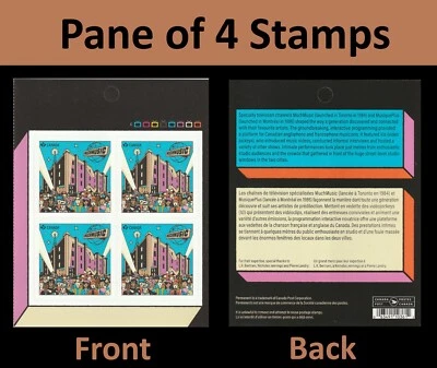 Canada 3459 Music Station MuchMusic P pane 4 MNH 2024 - Image 1 of 3