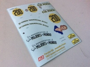 1953 PANAMERICAN RACE #200 PORSCHE 356 JACQUELINE EVANS 1:24 DECALS