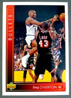 NBA Washington Bullets Doug Overton '93-'94 Upper Deck Basketball Trading Card - Image 1 of 4