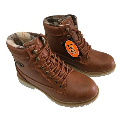 Lugz Boots Mantle High Womens Size 8 Brown Plaid Flannel Lined Chukka Hiking - Image 1 of 4
