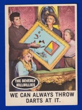 WE CAN THROW DARTS AT IT 1963 TOPPS THE BEVERLY HILLBILLIES #50 VGEX+ NO CREASES