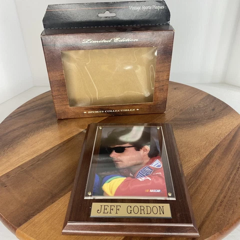 Vintage Sports Plaque Jeff Gordon 6x8 Brand New NASCAR Driver Racing Authentic Cover