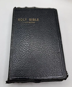 World Bible Long James Version Illustrated 610 1950s Old New Testament  - Picture 1 of 16