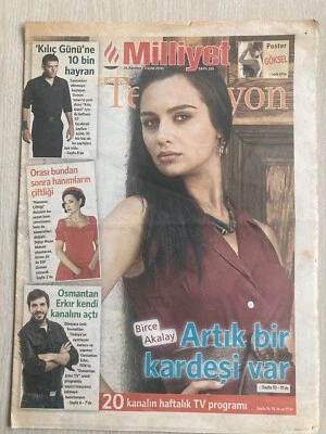 Milliyet Turkish newspaper Sept 2010 TV supplement Birce Akalay interview - Image 1 of 2