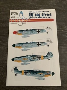 Modellino aereo decalcomania Messerschmitt Bf 109 G-6s EC # 37 - Foto 1 di 5