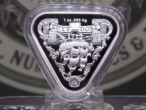 2020 $1 Australia ZUYT DORP naufragio 1 oncia .999 argento fine forma triangolo ECC&C - Foto 1 di 3