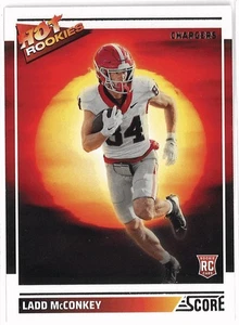 2024 Score - Hot Rookies Ladd McConkey #15 (RC) - Picture 1 of 2