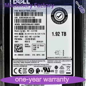 086DD 0086DD Dell Enterprise 2.5'' 1.92TB SAS 12Gbps Hotplug SSD 14/15/16G KIT - Afbeelding 1 van 5
