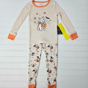 Conjunto de pijama manga larga estampado de cachorro truco o trato Laura Ashley niñas talla 4T nuevo con etiquetas - Imagen 1 de 7