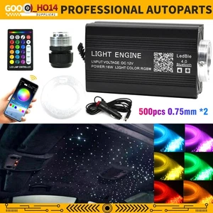 500Pcs Home Car Headliner Star Light kit Roof Twinkle Ceiling Lights Fiber Optic - Foto 1 di 9