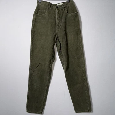 Pantalones de tiro alto de pana Eddie Bauer para mujer talla 8 verde Foto 1 de 4